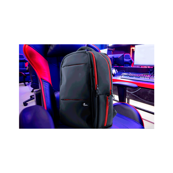 Mochila gamer xtech xtb-507 p/ notebook y accesorios de videos juegos/ negro