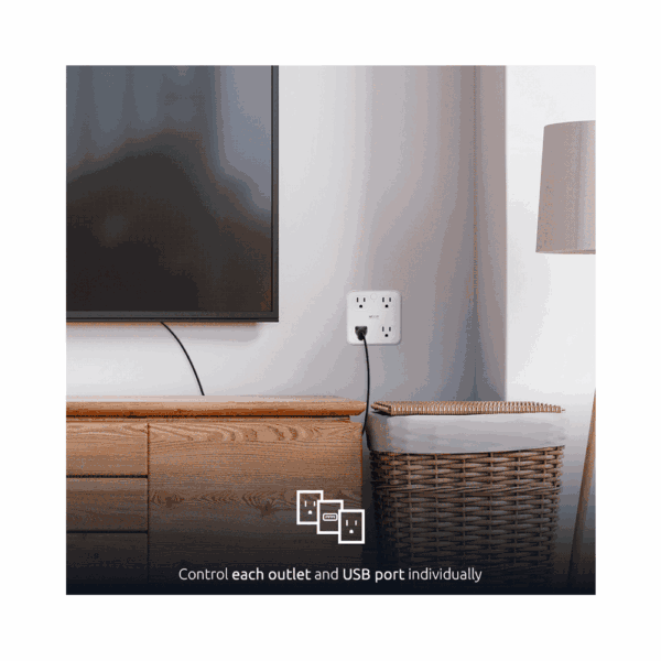 Enchufe iot nexxt de 4 tomas nema + 4 usb/15a/bivolt nhp-t610 - Imagen 5
