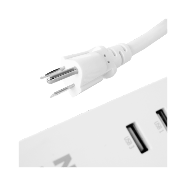Filtro de linea iot nexxt de 4 tomas nema + 4 usb/15a/bivolt/1.8m nhp-e610 - Imagen 2
