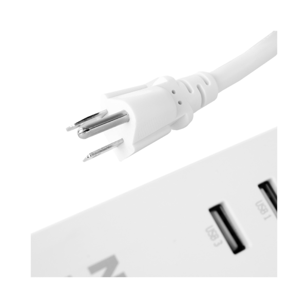 Filtro de linea iot nexxt de 4 tomas nema + 4 usb/15a/bivolt/1.8m nhp-e610