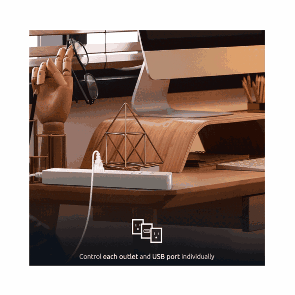 Filtro de linea iot nexxt de 4 tomas nema + 4 usb/15a/bivolt/1.8m nhp-e610 - Imagen 5