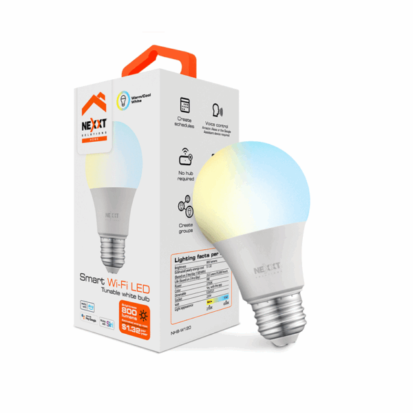Foco iot nexxt blanco calida/fria 220v 9w a19 e26/27 nhb-w120 - Imagen 2