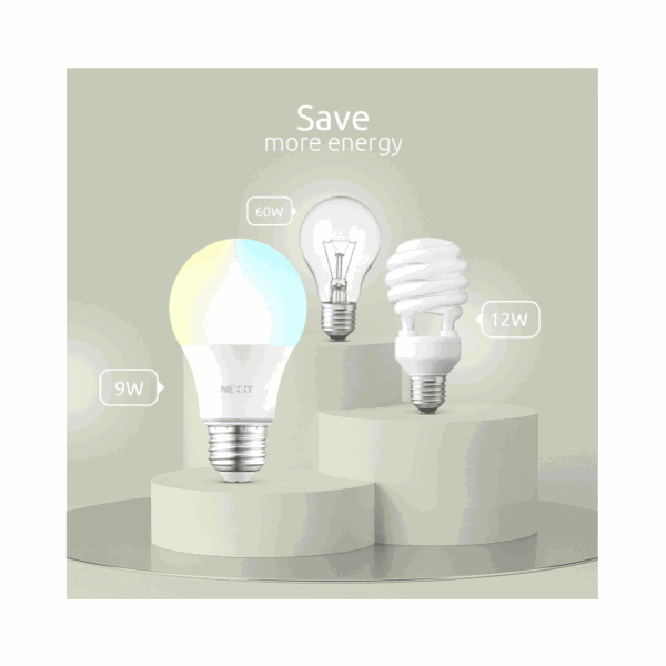 Foco iot nexxt blanco calida/fria 220v 9w a19 e26/27 nhb-w120 - Imagen 4