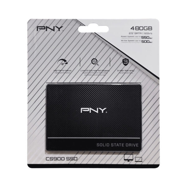 Ssd sata3 480gb pny cs900 ssd7cs900-480-rb