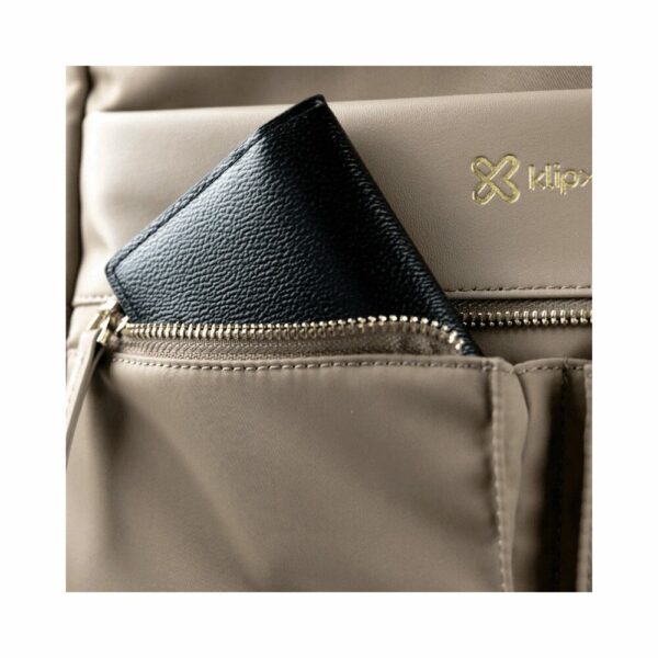 Mochila klip 15.6" knb-467kh bari femenino khaki - Imagen 2