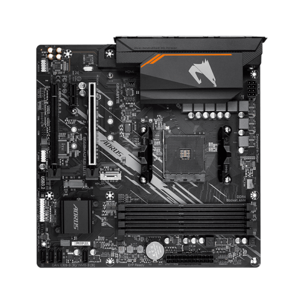 Placa madre gigabyte am4 b550m aorus elite s/r/hdmi/dvi/2m2/ddr4/usb3.2/matx