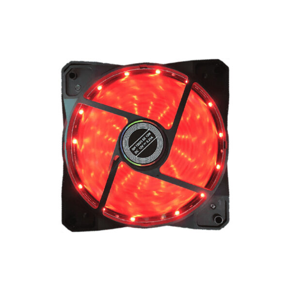 Cooler para gabinete ftx ftxfan15l 1fan 15 luces rojo ventilador