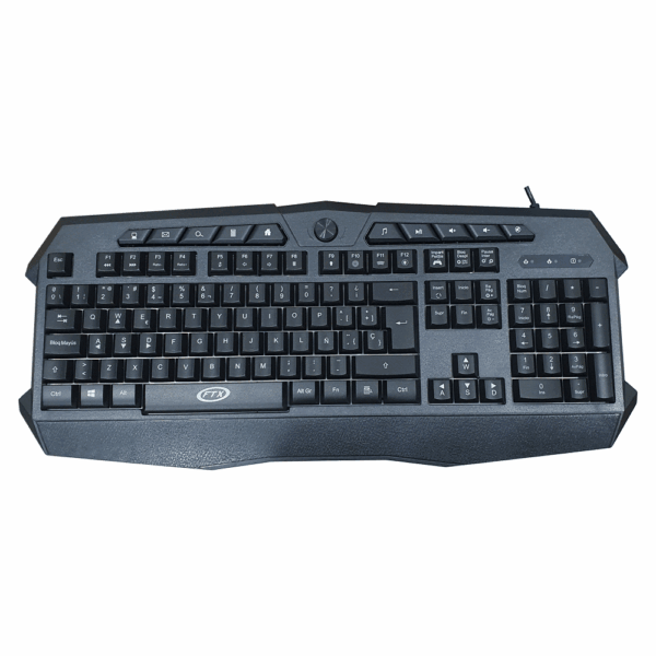 Teclado gamer usb ftxk623 rgb multimedia/numerico/español/negro - Imagen 2