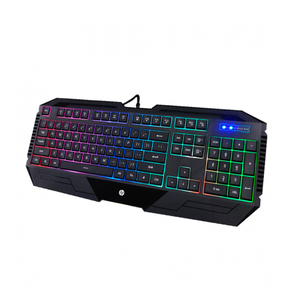 Teclado gamer usb hp k110 retroiluminado español/ negro