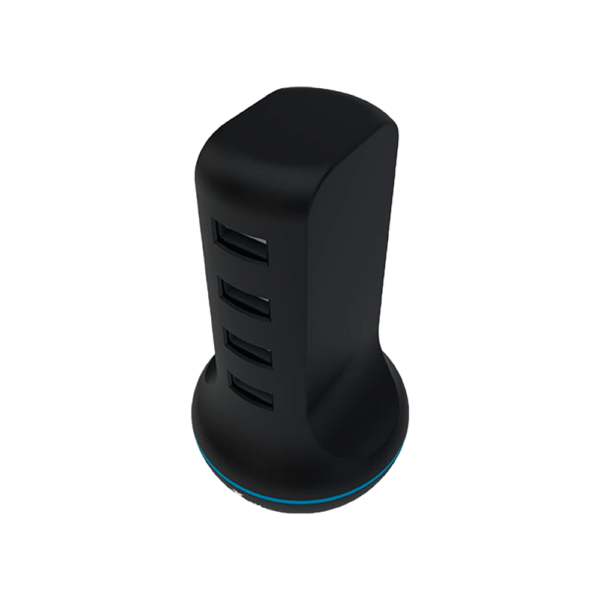 Estacion de carga con 4 puertos usb 3.0 xtech xta-195 negro