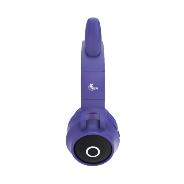 Auricular con microfono xtech xth-650 bluetooth/sd/3.5mm 1jack/led/morado rosa