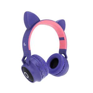 Auricular con microfono xtech xth-650 bluetooth/sd/3.5mm 1jack/led/morado rosa