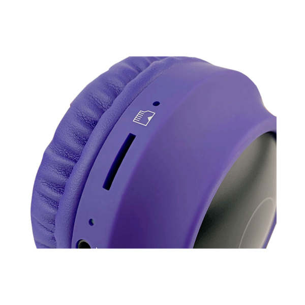 Auricular con microfono xtech xth-650 bluetooth/sd/3.5mm 1jack/led/morado rosa