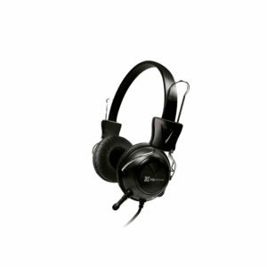 Headset ksh-320 stereo with mic klip c/cont vol/3.5mm/2 jack/negro
