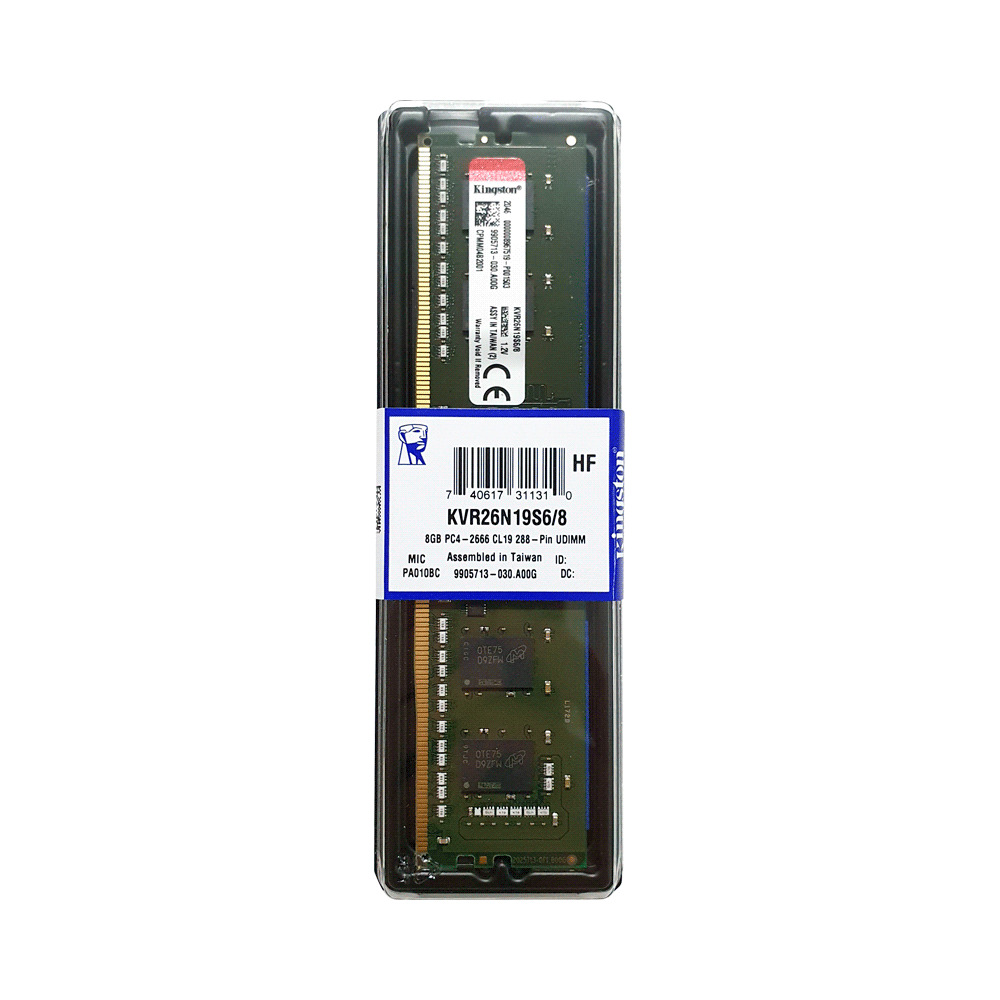 Memoria ram ddr4 8g 2666 king kvr26n19s6/8