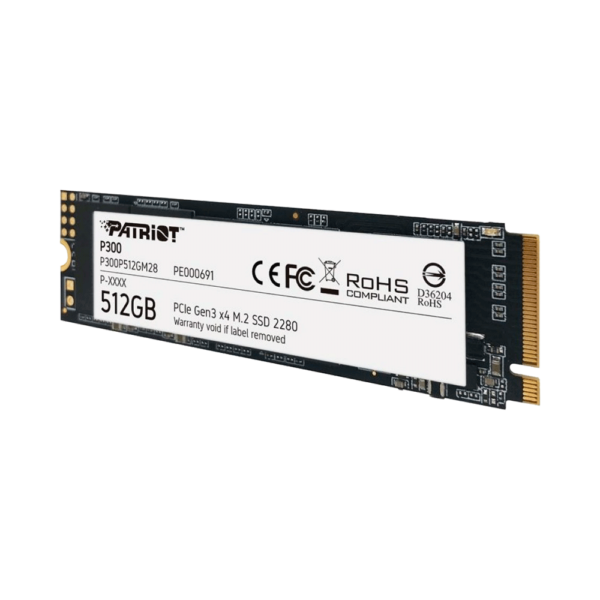 Ssd m.2 pcie 512gb patriot nvme p300p512gm28 1700/1100