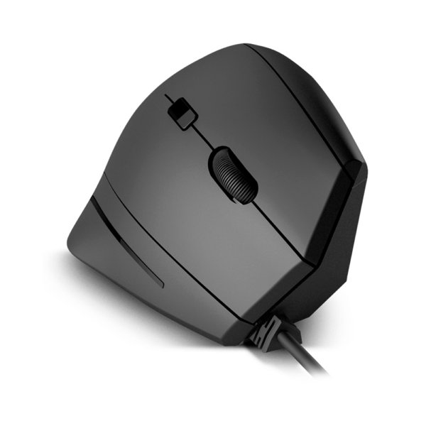 Mouse ergonomico usb klip kmo-505 krest 1600dpi/6 bot/diestro/negro