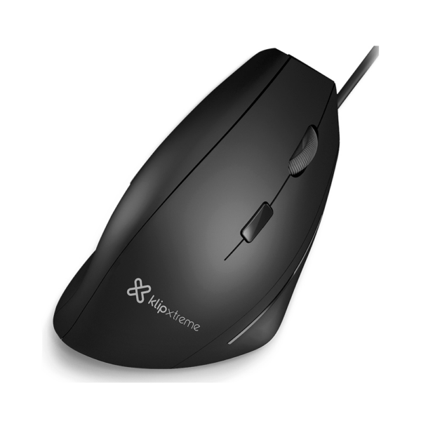 Mouse ergonomico usb klip kmo-505 krest 1600dpi/6 bot/diestro/negro