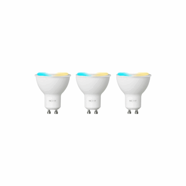 Foco iot nexxt kit de 3 blanco calida/fria 220v 4w mr16 gu10 nhb-w320