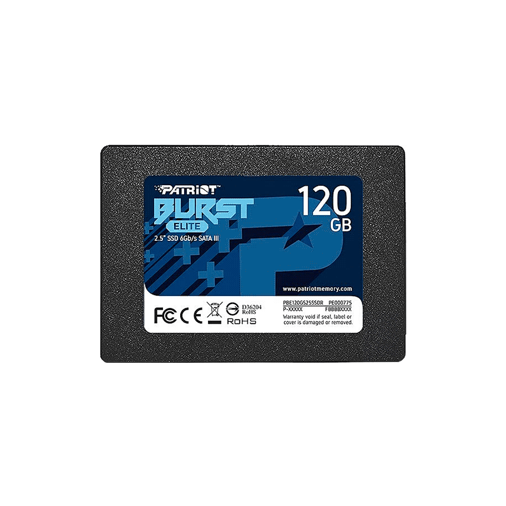 Ssd sata3 120gb patriot burst elite pbe120gs25ssdr Sispar Sistemas del Paraguay