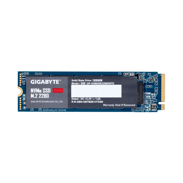 Ssd m.2 pcie 256gb gigabyte nvme gp-gsm2ne3256gntd 1700/1100