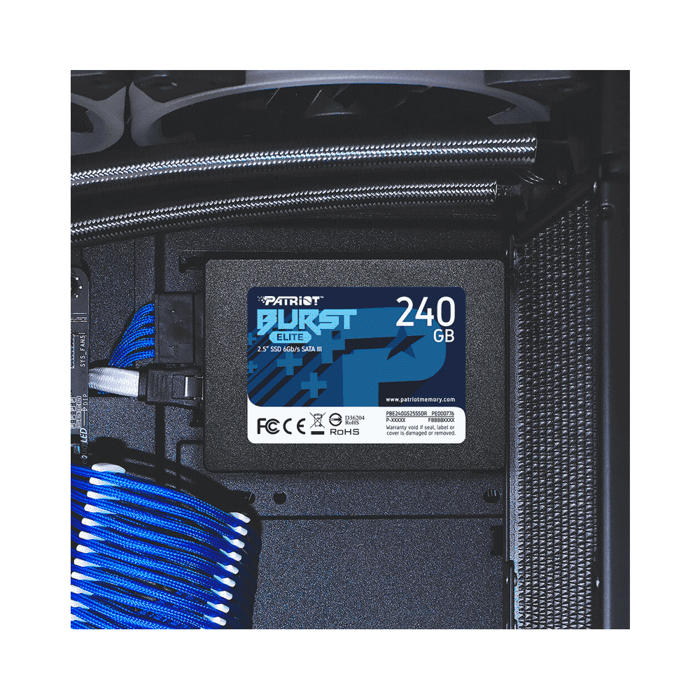 Ssd sata3 240gb patriot burst elite pbe240gs25ssdr