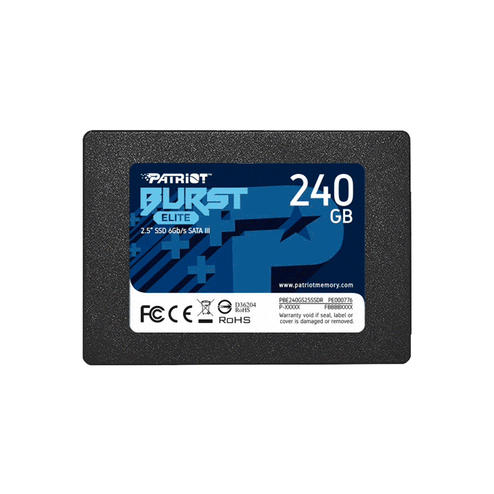 Ssd sata3 240gb patriot burst elite pbe240gs25ssdr