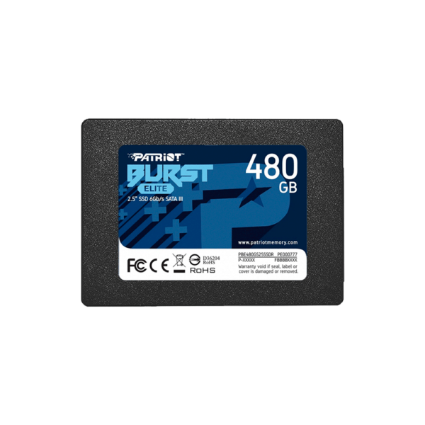 Ssd sata3 480gb patriot burst elite pbe480gs25ssdrv