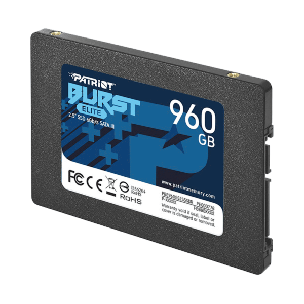 Ssd sata3 960gb patriot burst elite pbe960gs25ssdr