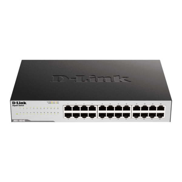 Switch d-link dgs-1024c 24p 10/100/1000 mbps no administrable