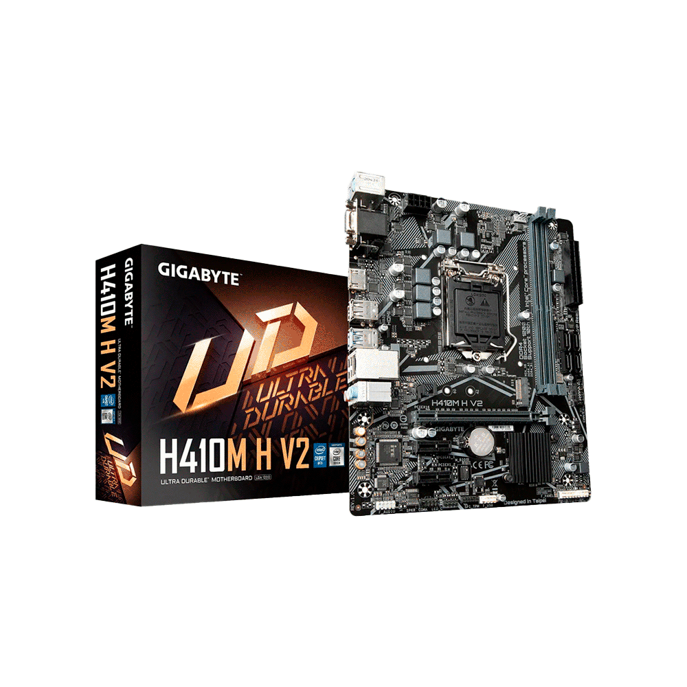Placa madre gigabyte 1200 h410m h v2 v/s/r/hdmi/m.2/ddr4/usb3.2/matx