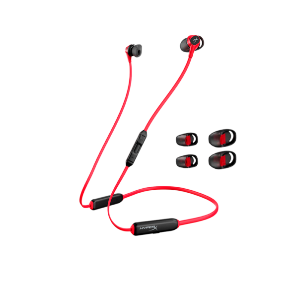 Auricular con microfono gamer hyperx hebbxx-mc-rd/g cloud buds earph bluetooth rojo