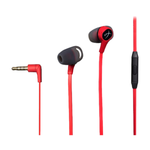 Auricular con microfono gamer hyperx hx-hsceb-rd cloud earbuds earph 3.5mm 1 jack rojo
