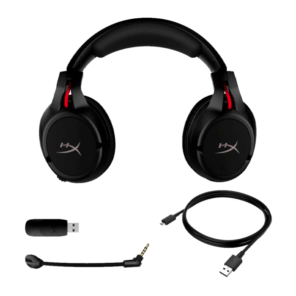 Auricular con microfono gamer hyperx hx-hscf-bk/am cloud flight headph wireless led rojo