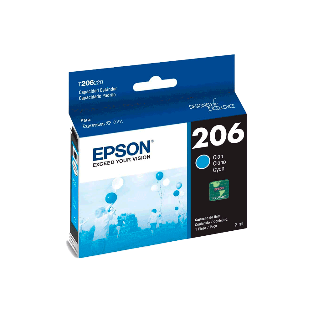 Tinta epson expression t206220-al ciano p/xp-2101