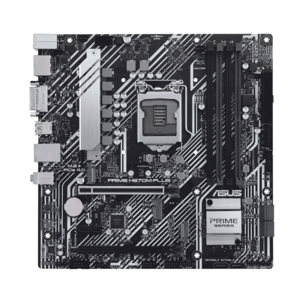 Placa madre asus 1200 prime h570m-plus s/r/hdmi/dvi/dp/2m2/dd4/usb3.2/matx/aura