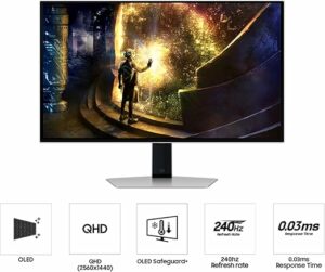 Monitor Samsung Odyssey G6 LS27DG612SNXZA (27″ OLED, 240 Hz)
