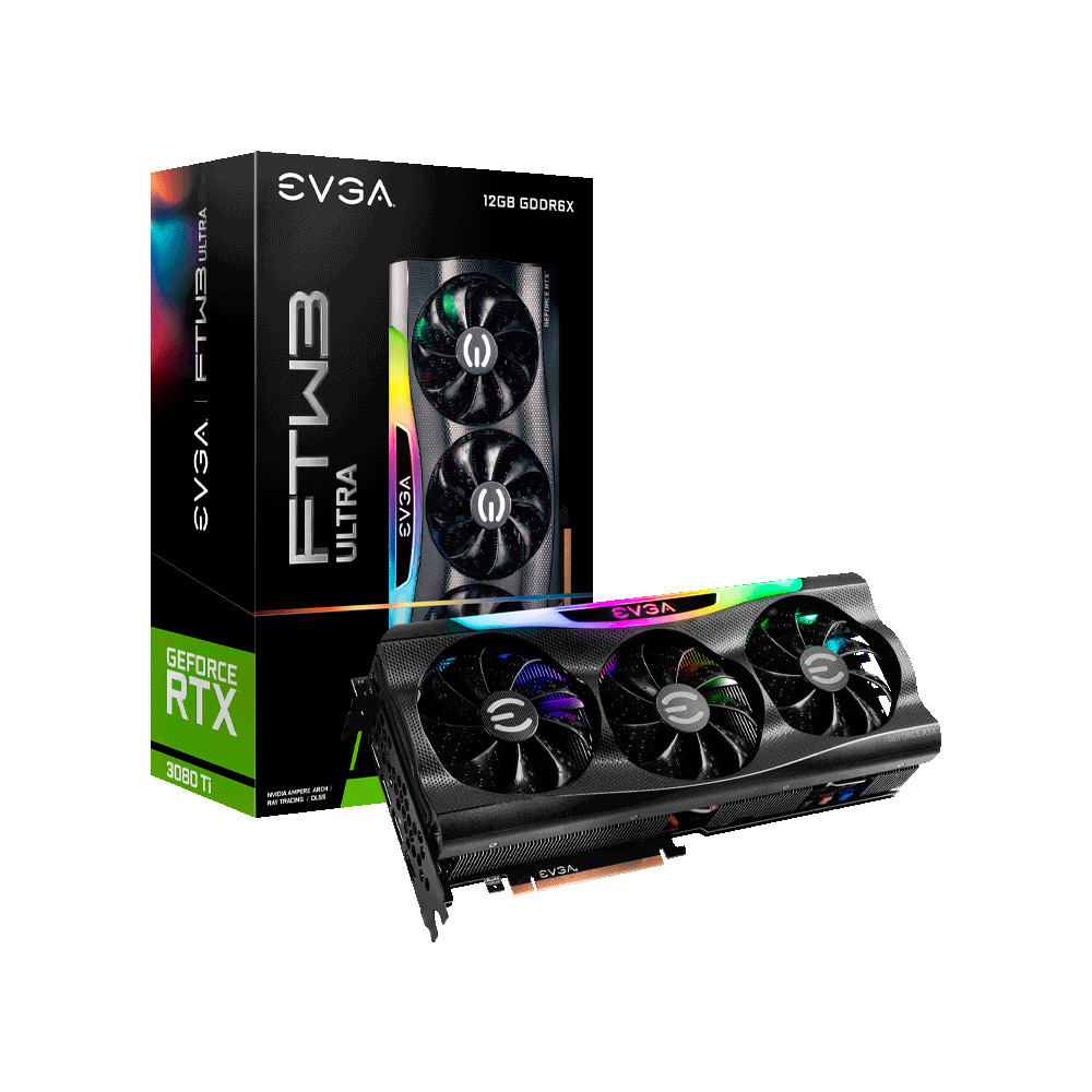 Placa de video evga rtx3080ti ftw3 ultra gaming 12g gdd6x 12g-p5-3967-kr