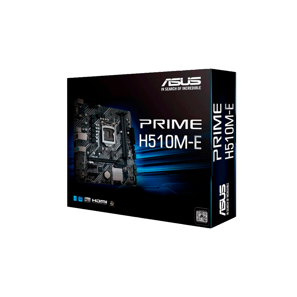 Placa madre asus 1200 prime h510m-e v/s/r/hdmi/dp/m2/ddr4/usb3.2/matx