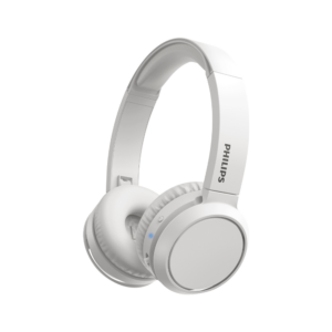 Auricular con microfono philips tah4205wt/00 headph/bass/bt/usb-c/blanco