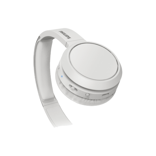 Auricular con microfono philips tah4205wt/00 headph/bass/bt/usb-c/blanco