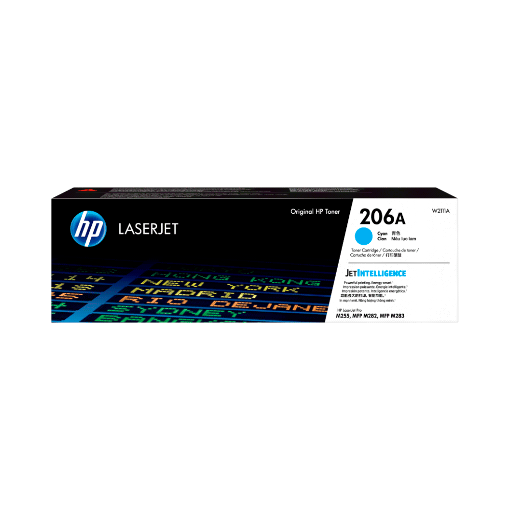 Toner hp 206a cyan w2111a m255/mfp m282/mfp m283