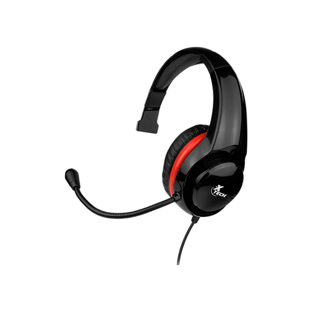 Auricular con microfono gamer xtech xth-520rd molten headph 3.5mm 1 jack negro/rojo