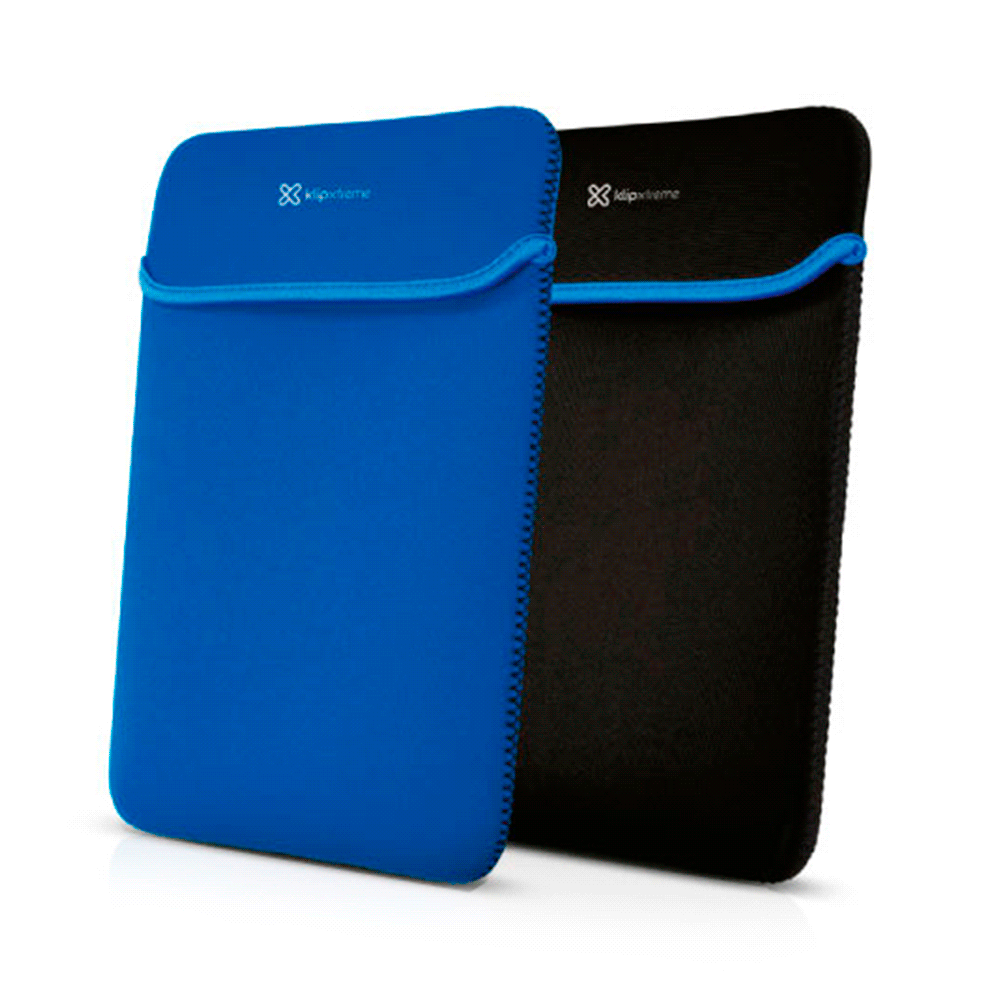 Funda p/nb klip kns-415bl kolours 15.6" reversible azul/negro