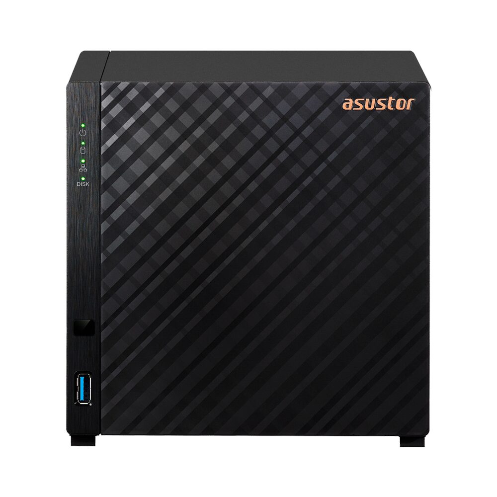 Almacenamiento nas asustor as1104t qc 1.4/4bay/1g/1-gblan/2usb3.2