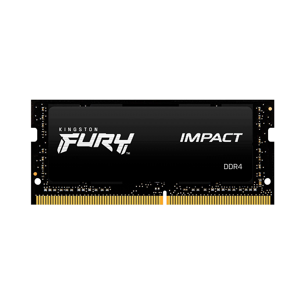 Memoria ram p/ nb ddr4 8g 3200 kingston fury impact bk kf432s20ib/8 xmp