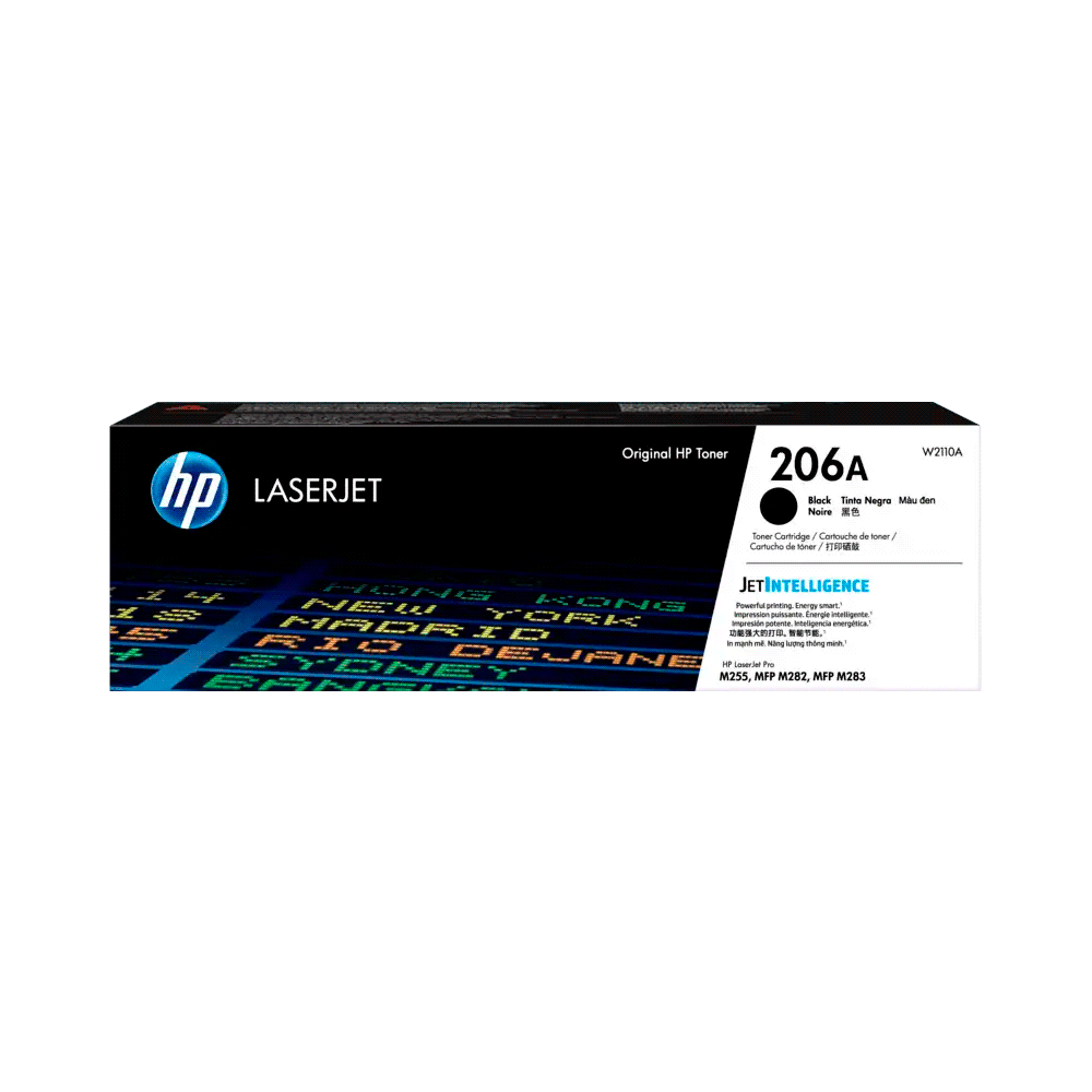 Toner hp  206a negro w2110a m255/mfp m282/mfp m283