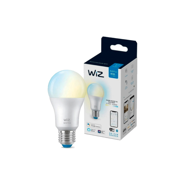 Iot wiz foco blanco 220v 9w a60 e27 luz calida/fria