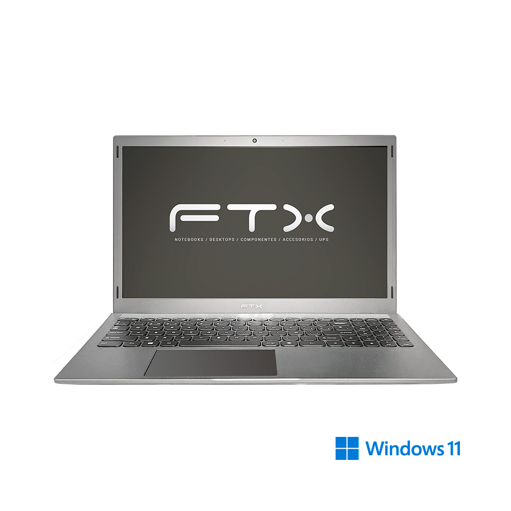 Notebook ftx 15n-nb11l1la celeron 1.1/4g/128emmc/w11/15.6"hd/gris n15dp7