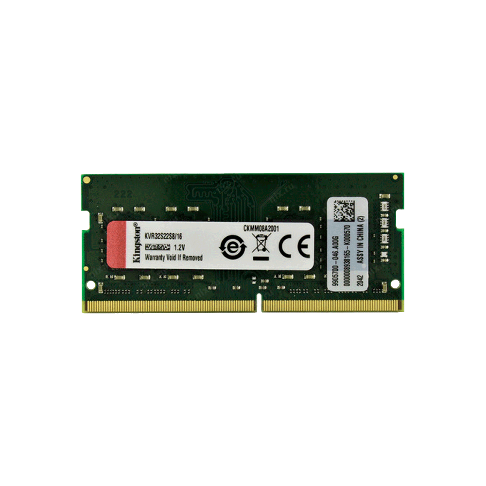 Memoria ram p/nb ddr4 16gb 3200 kingston kvr32s22s8/16 bk